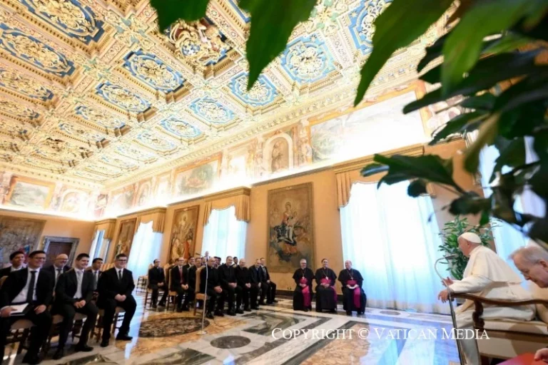 El papa Francisco recibe en audiencia privada a los seminaristas y formadores del Seminario Interdiocesano ‘Apóstol Santiago’